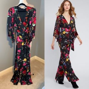 NWOT Alice & Olivia Rowley Floral Jumpsuit size 4